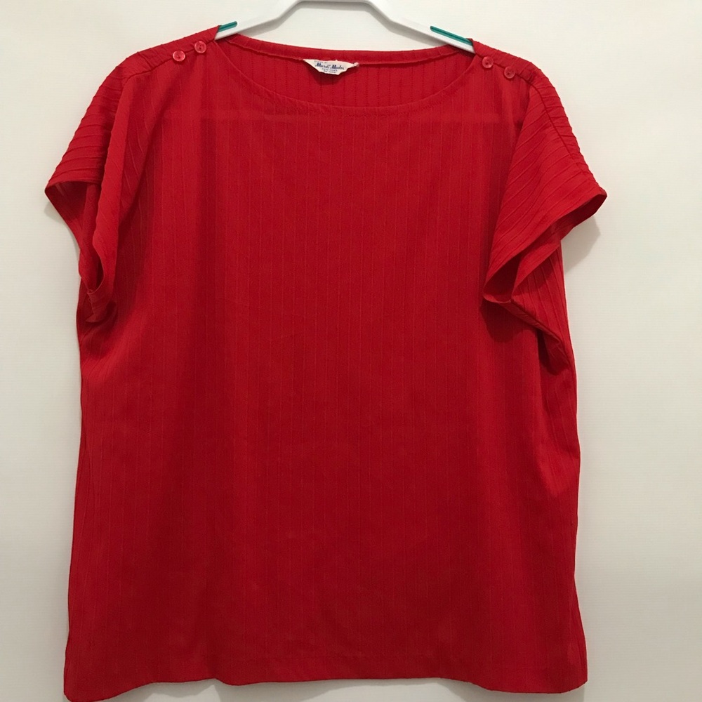 Vintage Mardi Modes Red Women's Top Size L